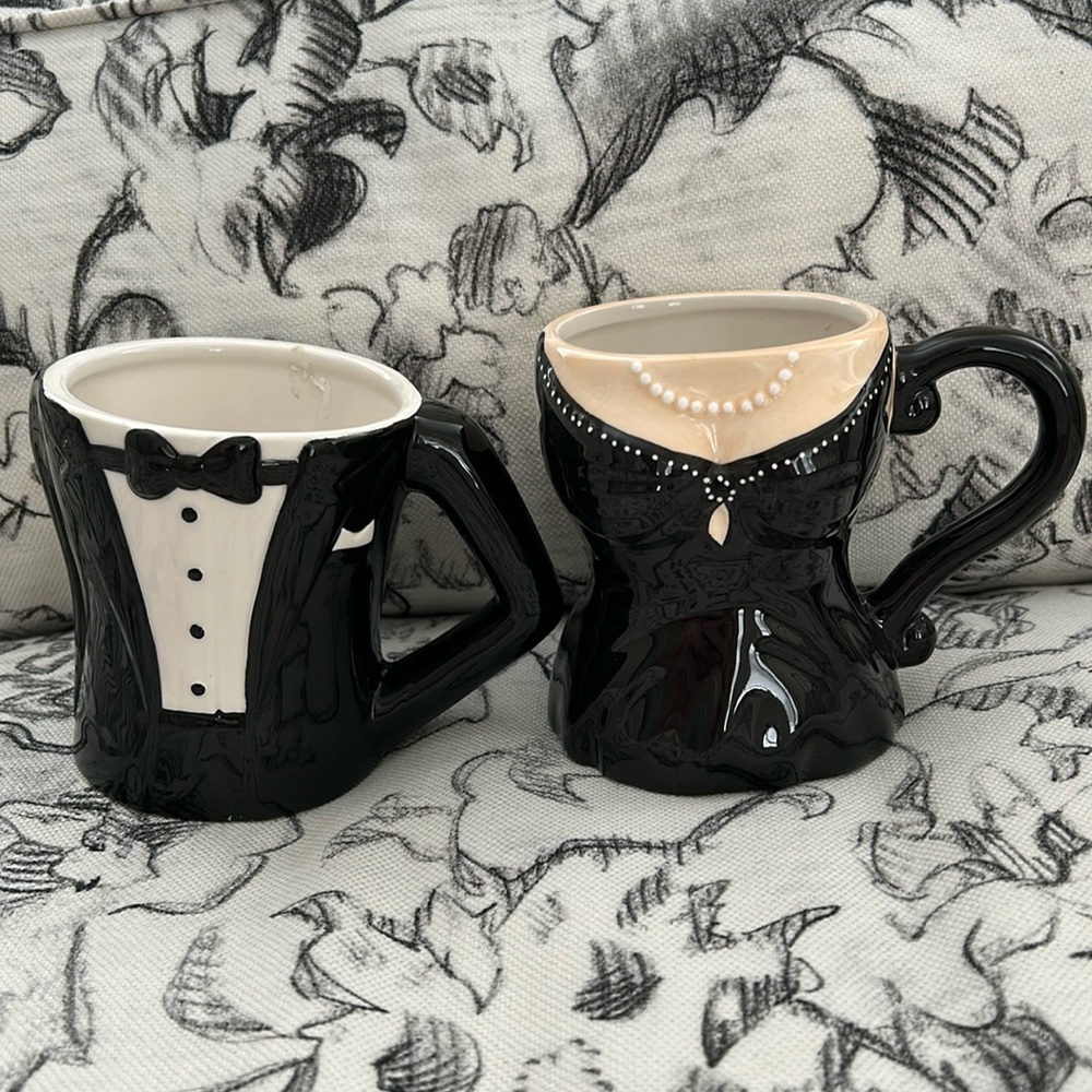 Bridal shower gift! Pier 1 Bride and Groom mug set